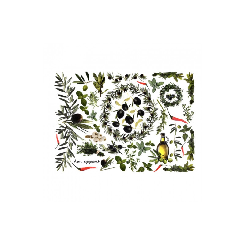Decoupage paper A4 ITD 0115 olives herbs