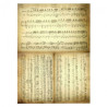 Rice paper for decoupage sheet music parchment A4 ITD R014