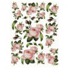 Rice decoupage paper roses A4 ITD R038