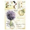 Decoupage paper soft A4 ITD S003 lavender flowers butterflies