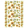 Papier do decoupage soft A4 ITD S025 słoneczniki - sklep plastyczny -