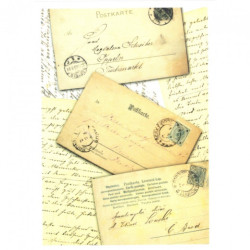 Papier do decoupage soft A4 ITD S027 stare pocztówki - sklep plastyczn