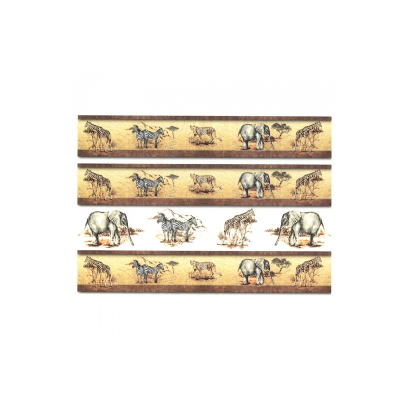 Decoupage paper soft A4 ITD S028 safari decors