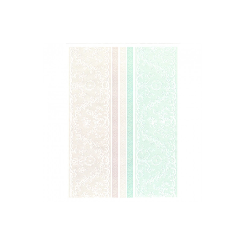 Papier do decoupage soft A4 ITD S042 tło koronka - sklep plastyczny -