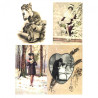 Decoupage paper soft A4 ITD S045 retro winter