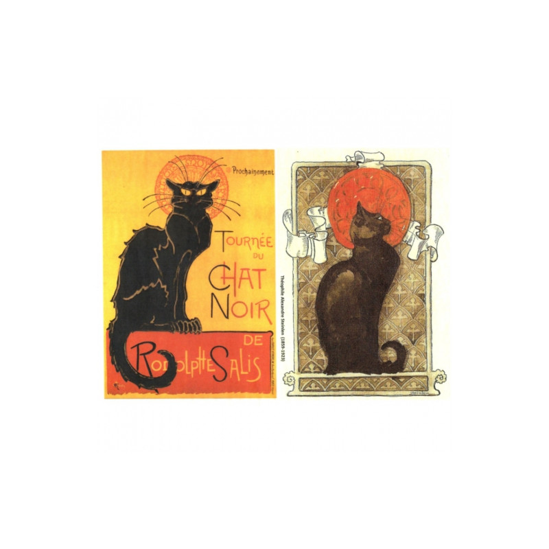 Papier do decoupage soft A4 ITD S091 kot - sklep plastyczny - szał dla