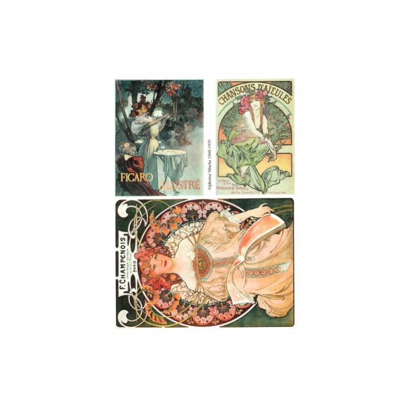 Decoupage paper soft A4 ITD S092
