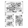Papier do decoupage soft retro napisy A4 ITD S107 - sklep plastyczny -