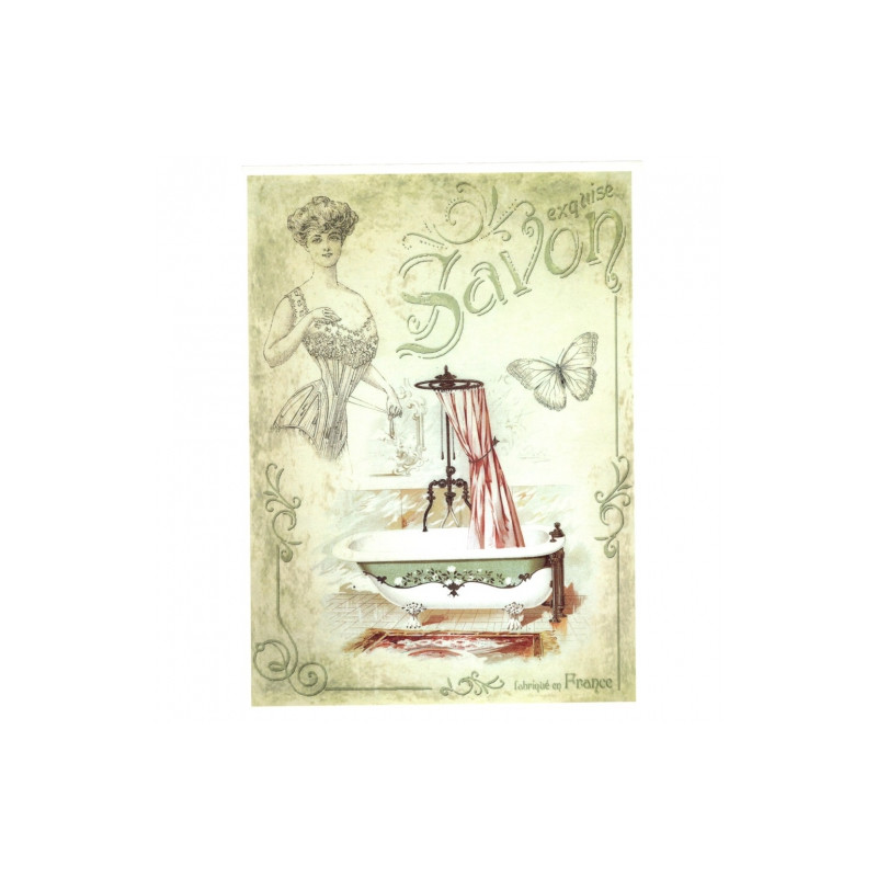 Papier do decoupage soft vintage wanna A4 ITD S129 - sklep plastyczny