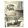 Papier do decoupage soft paryż retro A4 ITD S130 - sklep plastyczny -