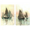 Decoupage paper soft A4 ITD S157 sailboats
