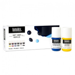 Liquitex soft body zestaw farb akrylowych 6x22ml - sklep plastyczny -