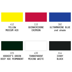 Liquitex soft body zestaw farb akrylowych 6x22ml - sklep plastyczny -