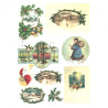 Decoupage paper soft A4 ITD S166 christmas holidays