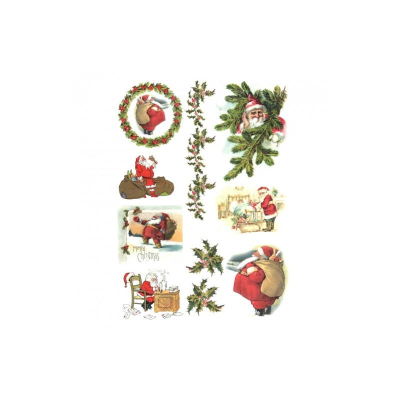 Decoupage paper soft A4 ITD S172 santa claus