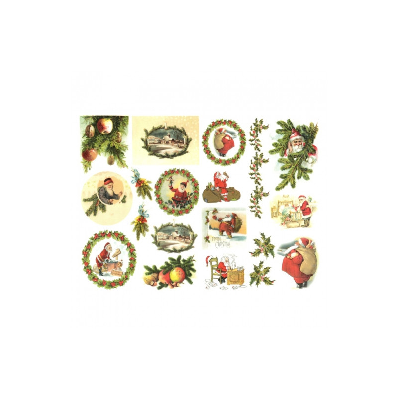 Decoupage paper soft A4 ITD S174 santa claus