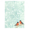 Papier do decoupage soft A4 ITD S178 zima ptaki - sklep plastyczny - s