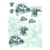 Papier do decoupage soft A4 ITD S179 zima śnieg - sklep plastyczny - s
