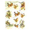 Papier do decoupage soft A4 ITD S185 ptaki na gałązkach - sklep plasty