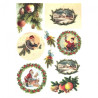 Rice decoupage paper santa claus A4 ITD 586