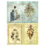 Papier ryżowy do decoupage boże narodzenie zima A4 ITD R191 - sklep pl
