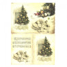 Rice decoupage paper christmas tree sheet music A4 ITD R194