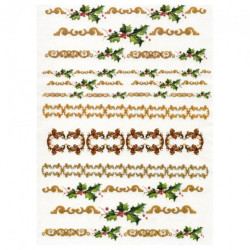Rice decoupage paper Christmas decorations A4 ITD R238