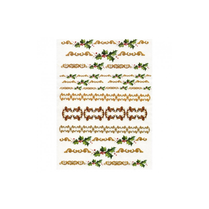 Rice decoupage paper Christmas decorations A4 ITD R238