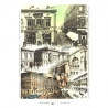 Rice decoupage paper retro city lodz A4 ITD R297
