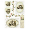 Papier ryżowy do decoupage vintage kobiety A4 ITD R363 - sklep plastyc