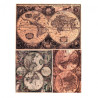 Papier ryżowy do decoupage mapa A4 ITD R368 - sklep plastyczny - szał
