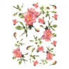 Rice decoupage paper rose A4 ITD R428