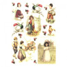 Papier ryżowy do decoupage dzieci wielkanoc A4 ITD R481 - sklep plasty