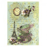 Papier ryżowy do decoupage filiżanki paryż A4 ITD R496 - sklep plastyc