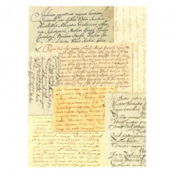 Rice decoupage paper letters A4 ITD R500