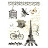 Papier ryżowy do decoupage paryż wieża eiffla A4 ITD R503 - sklep plas