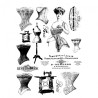Rice decoupage paper paris retro A4 ITD R509