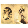 Rice decoupage paper vintage woman A4 ITD R523