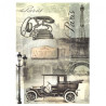 Papier ryżowy do decoupage paryż auto vintage A4 ITD R530 - sklep plas