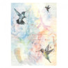 Rice paper for decoupage flowers birds letter A4 ITD R566