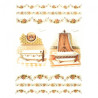 Rice paper for decoupage bath flowers A4 ITD R570