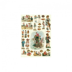 Papier do decoupage dzieci 48,5x68cm - sklep plastyczny - szał dla pla