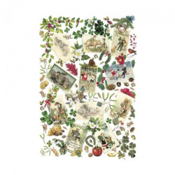 Papier do decoupage świnki 50x70cm - sklep plastyczny - szał dla plast