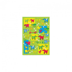 Colorful dogs decoupage paper 50x70cm