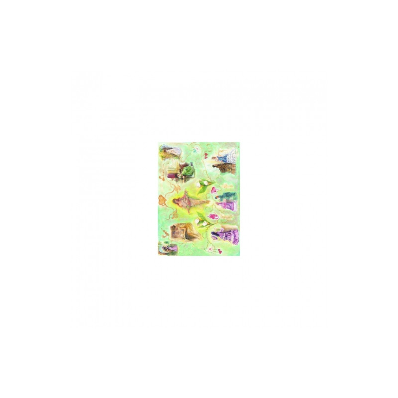 Papier do decoupage list miłosny 50x70cm - sklep plastyczny - szał dla