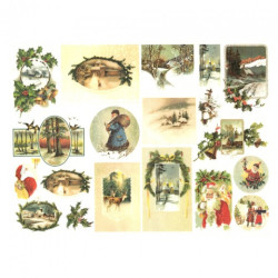 Rice decoupage paper christmas themes A4 ITD R581