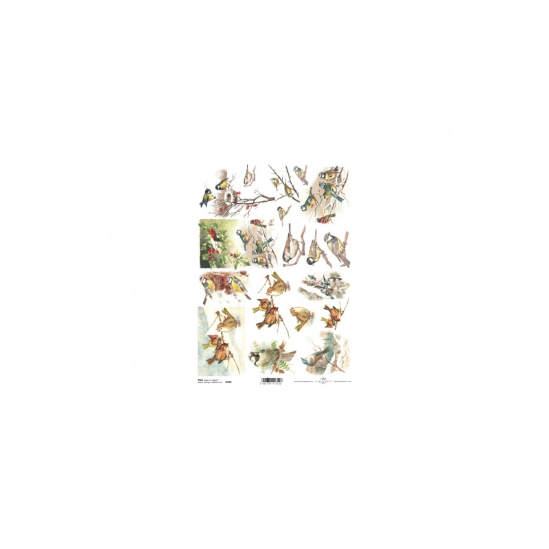 Papier ryżowy do decoupage A4 ITD R599 - sklep plastyczny - szał dla p