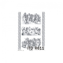 Papier ryżowy do decoupage aniołki amorki A4 ITD R611 - sklep plastycz