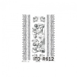 Rice decoupage paper cupid angels A4 ITD R612