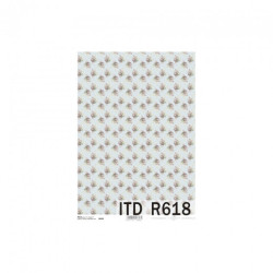 Rice decoupage paper roses A4 ITD R618